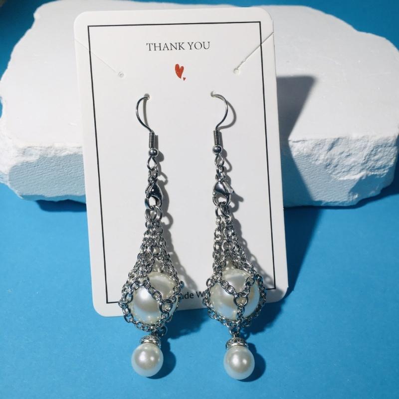 Interchangeable Crystal Holder Dangle Earrings Empty Stone Holder Replacement Drop Earrings for Women Party Jewelry Gift
