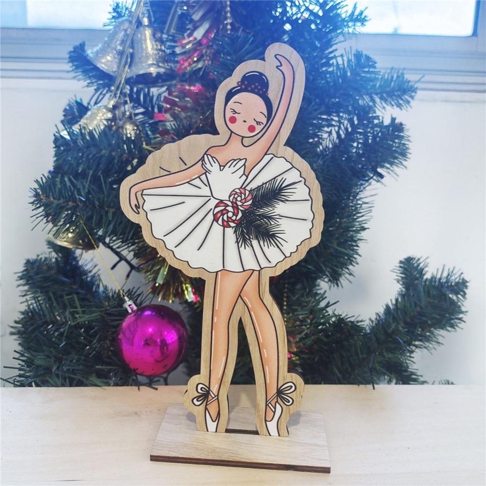 Christmas Wooden Ornaments Home Nutcracker Mouse King Holiday Decorations Shopping Mall Window Crafts Ornaments