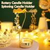 Stainless Steel Carousel Candle Spinner Particular Spinning Design Festival Home Decor Rotating Candle Holder