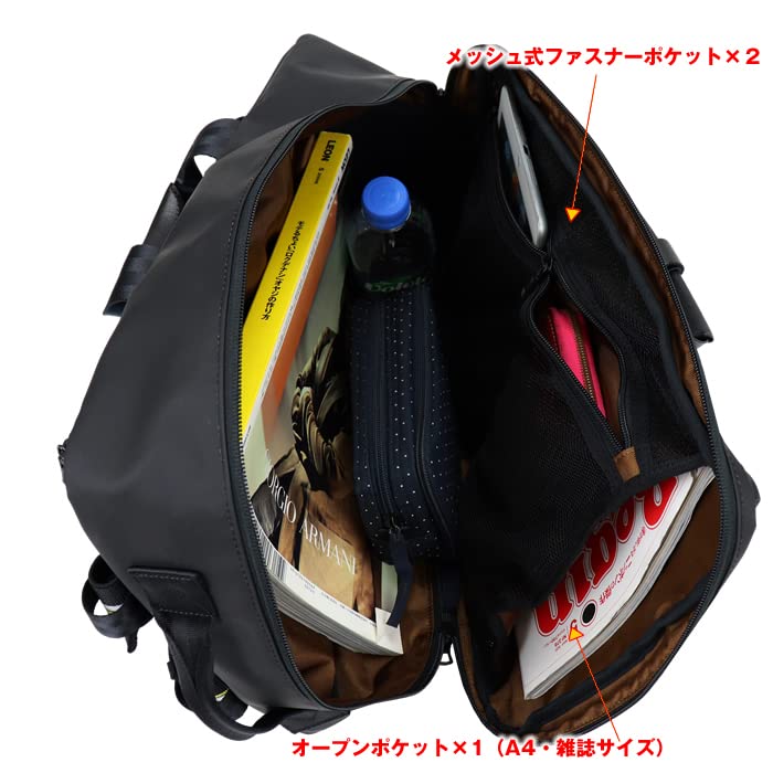 [Masterpiece] Batoh 2WAY Batoh Business Batoh (Polyester 600D (Vysoce odolný PU povlak), 1. Námořnictvo)