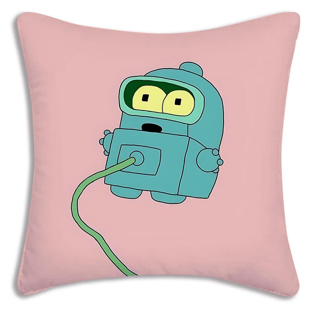 Classic movie F-Futuramas Pillow Covers Cartoon Sofa Decorative Home Double-sided Printing Short Plush Cute Cushion Cover