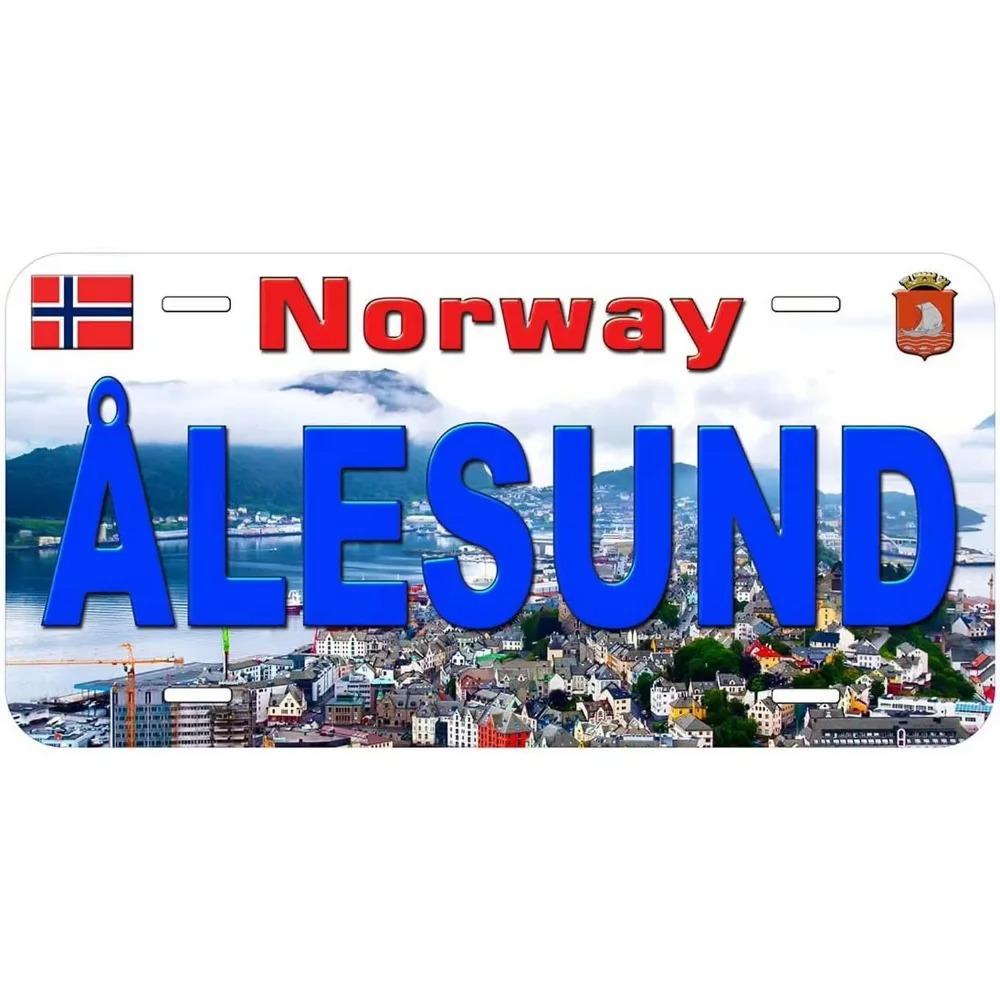 Vintage Metal License Plates Signs - Dubai, Munich, Madrid, Moscow City Tags, Stunning Decor To Transform Car Frontces