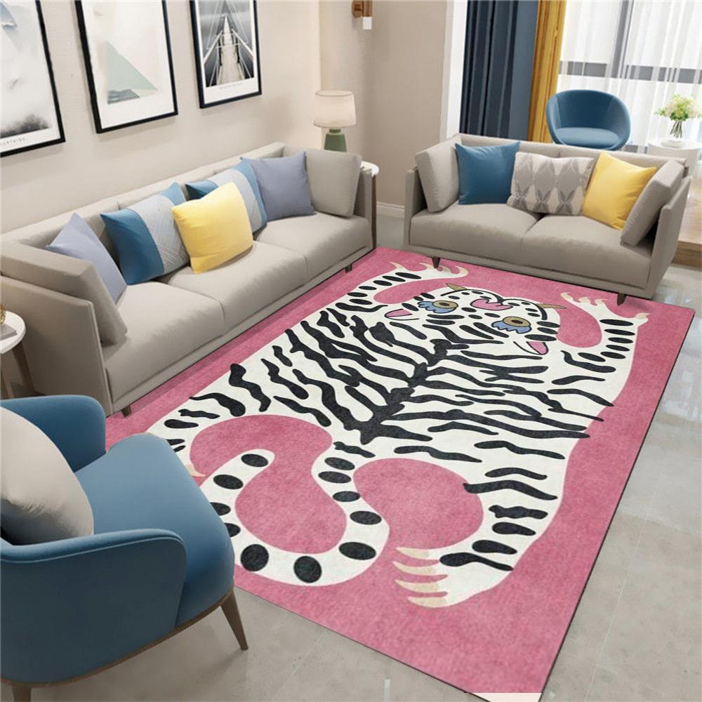 Abstract Tiger Skin Print Living Room Bedroom Carpet Large Area Rugs for Home Decor Non-slip Sofa Mats Fashion and Beautiful