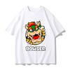 Super Mario Bowser T-shirt, Unisex Summer Y2K Style Pure Cotton Breathable Anime Short Sleeve Streetwear T-Shirt