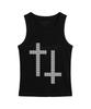 Ijeulum Square Cross Sleeveless (Black)