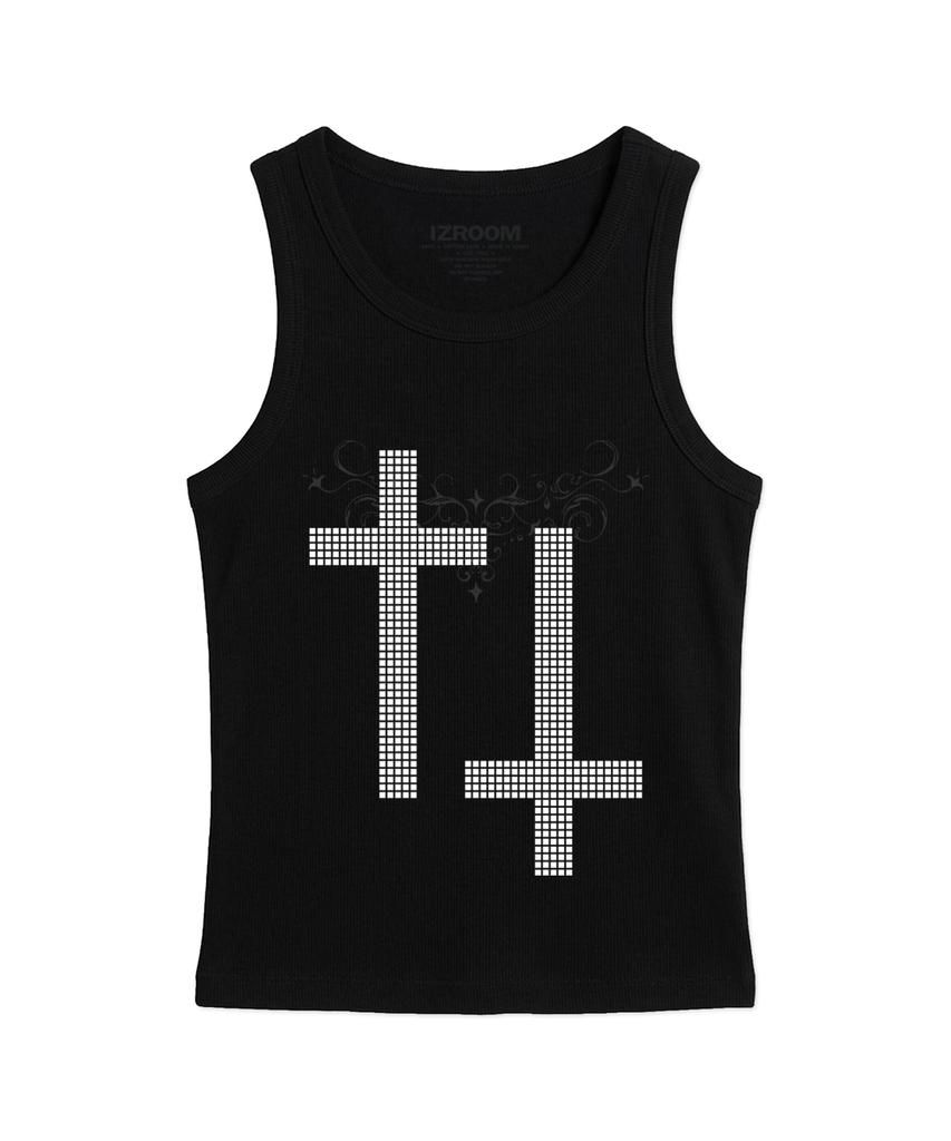 Ijeulum Square Cross Sleeveless (Black)