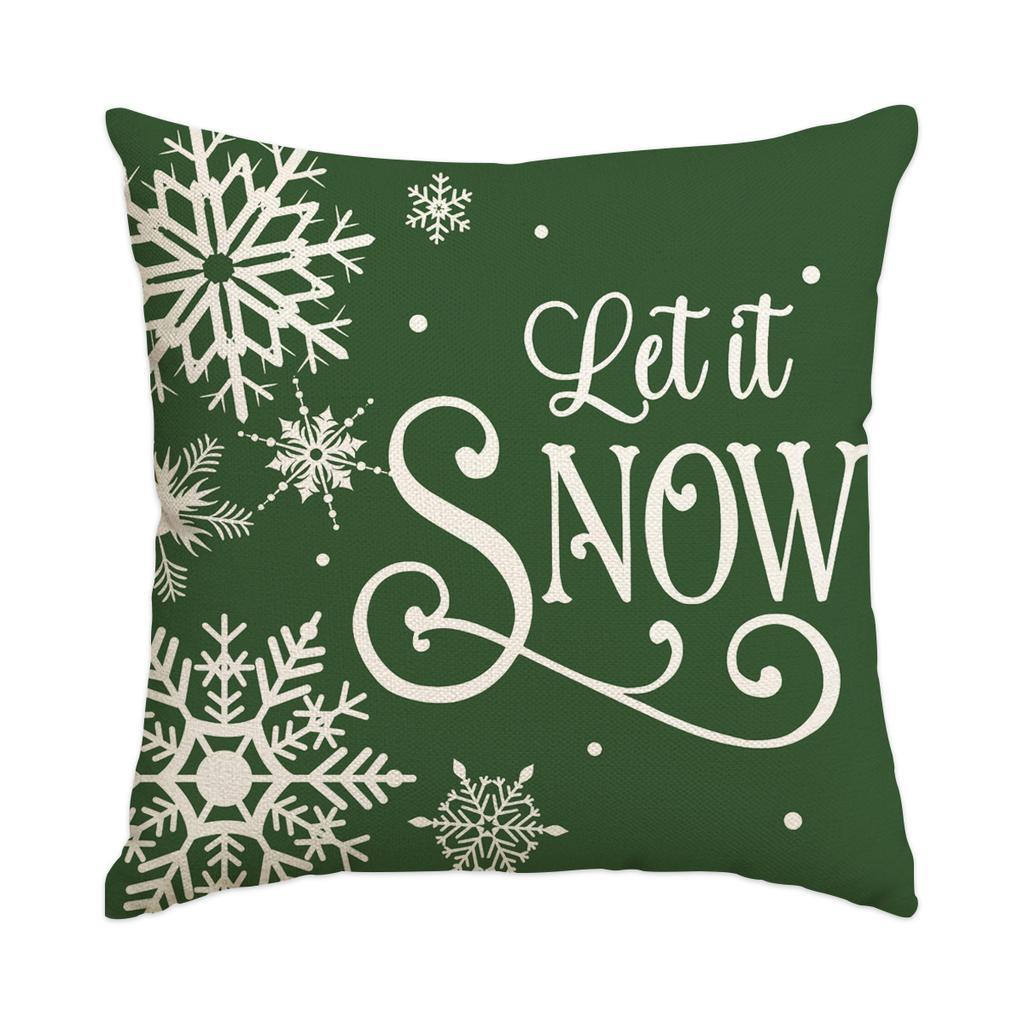 1Pc/4Pcs Christmas Pillow Cover, Dwarf Santa Claus Festive Decoration Living Room Sofa Cushion Cover, Christmas Decorations