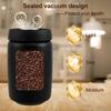 Vakuumversiegelter Krug für Kaffeebohnen, 304 Edelstahl, Lebensmittel frisch halten, Vorratsbehälter für die Küche, 1200 ml, Vakuum-Kaffeedose