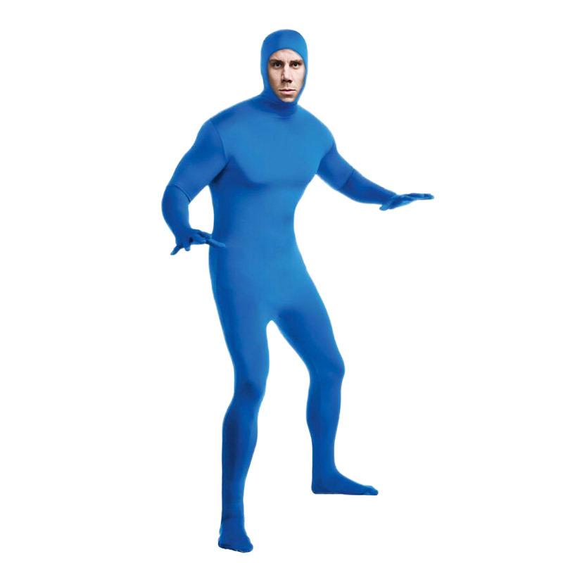 Costume Zentai Intégral pour Adultes pour Halloween Hommes Seconde Peau Combinaisons Moulantes Spandex Nylon Combinaison intégrale Costumes Cosplay Spectacle de Scène M(130-150CM)