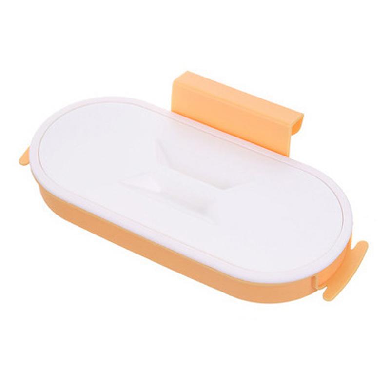 Tragbarer Kunststoff-Müllsackhalter, Küchenschranktür, Korb, hängender Müll, Aufbewahrungsregal, Taschenhaken, Scheuerschwamm, Trockenregalhalter, Küchenorganzier
