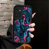 Case for Samsung Galaxy A16 A53 A54 A51 A73 A26 A32 A71 A72 A12 A13 A15 A23 A35 A36 A34 A56 Phone Cover Green Graffiti Pattern