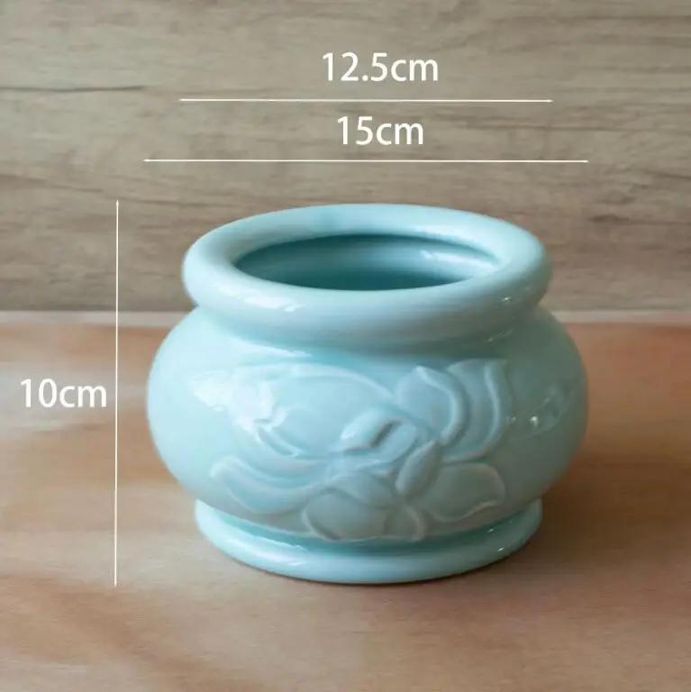 

Главная Керамическая подставка для благовоний Дзен Керамические чашки для святой воды Тарелка для фруктов Ваза для курильницы Бытовая утварь Будды