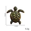 Vintage Rhinestone Cute Cartoon Turtle Animal Brooches For Women Men Coat Clothing Accessories Brooch Pins Party Jewelry Gifts