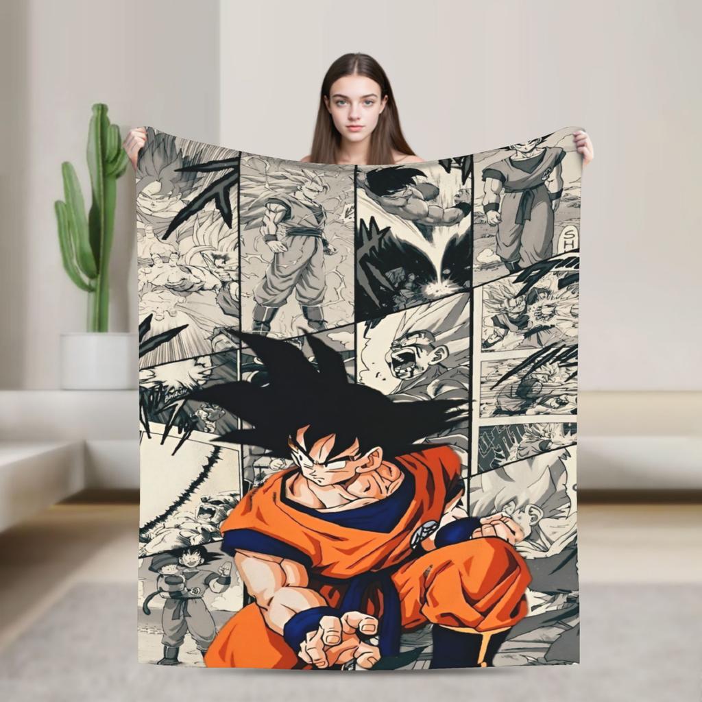 Anime D-Dragons B-Balls Blanket Quality Warm Soft Throw Blanket Winter Airplane Travel Home Decor Pattern Bedspread