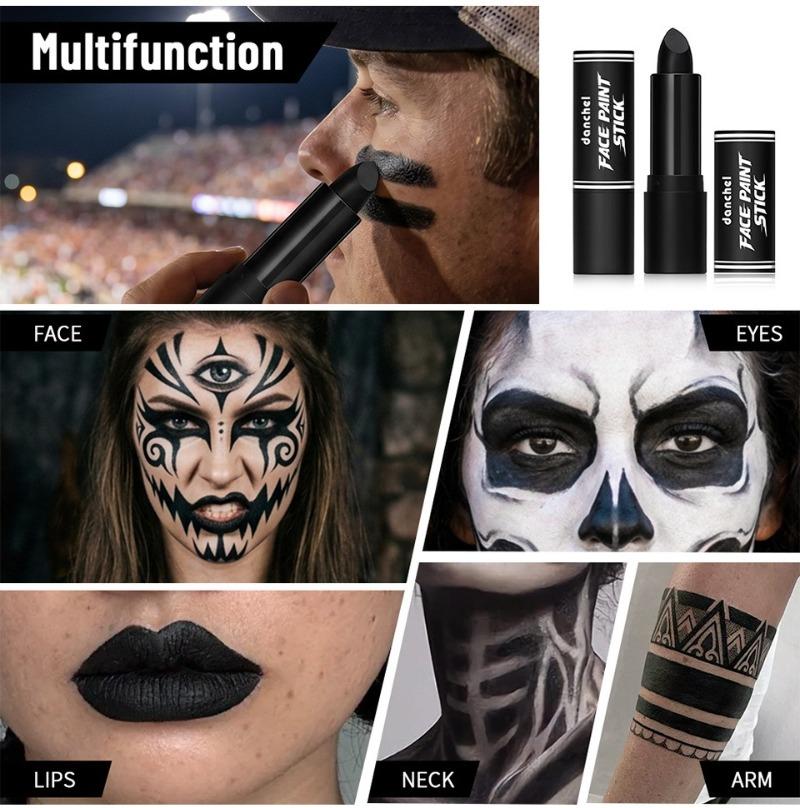 Stick Colore Vivace per Pittura Facciale da Tifoso Sportivo Crayon per Tatuaggi sul Corpo Artistico Portatile Impermeabile Trucco per il Giorno della Partita Multicolore Forniture per Feste