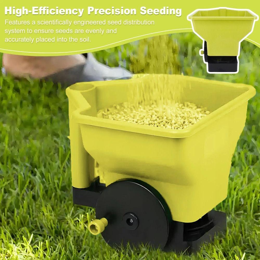 Easy Crank Hand Crank Spreader Even Dispersal Multipurpose Dispenser Daily Planting