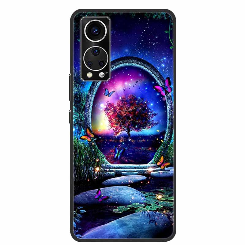 Für ZTE Axon 30 Handyhülle Cover Cooler Wolf Löwe Tiger Schwarzes Silikon Weiche Hülle Für ZTE Axon 30 Rückabdeckung Hülle Axon30 5G Hülle