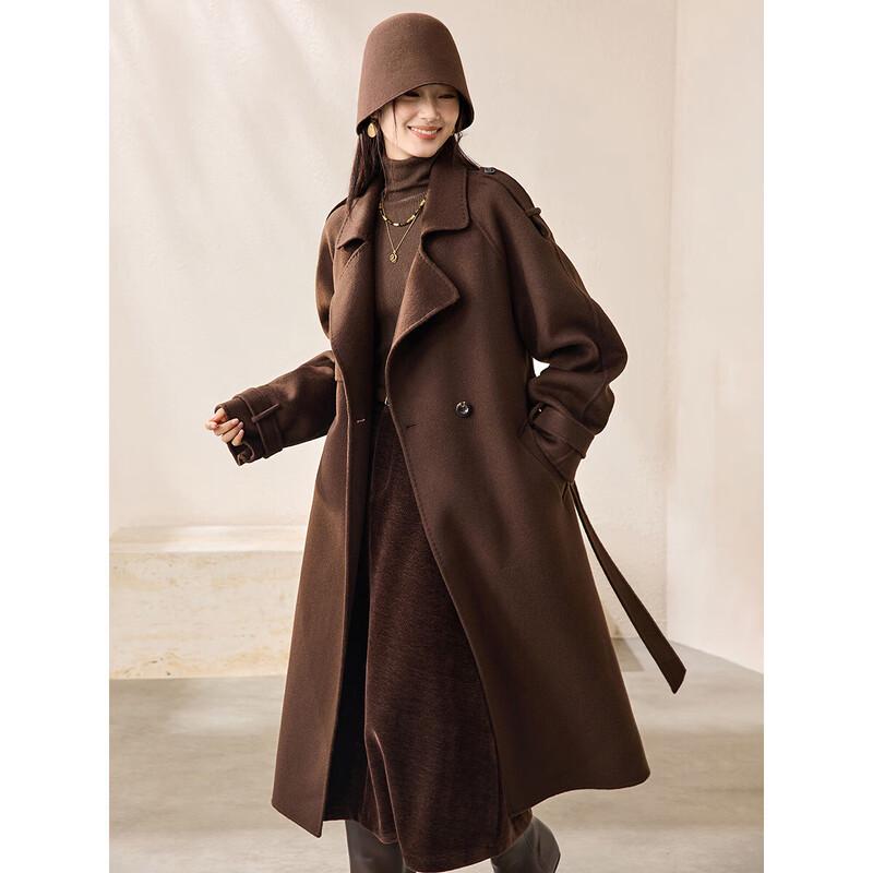 Mohanyi Mei 100% Merino Wool Double-Faced Overcoat