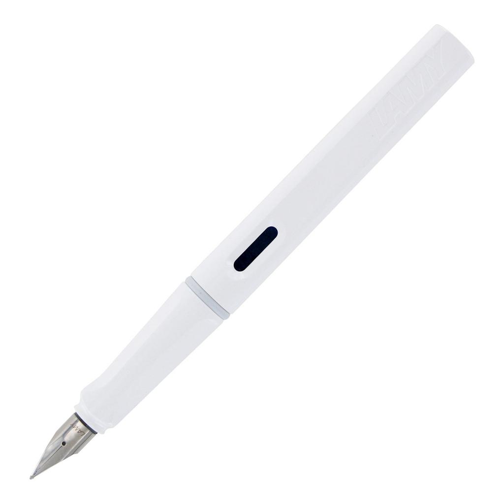 LAMY Safari Fountain Fine Nib Sold Official Pen, (F), White, L19WT-F, Dual-Use (Converter Separately), Import.