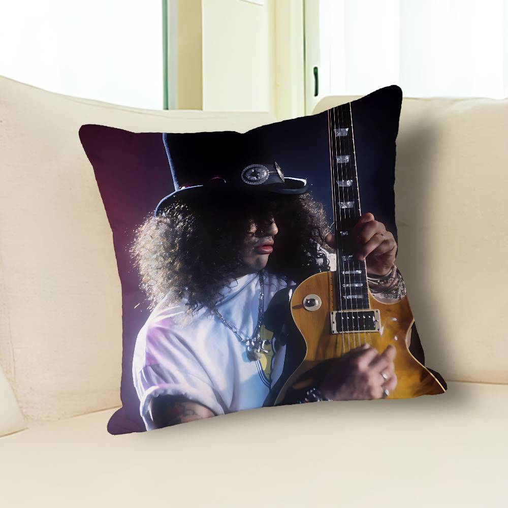Rock G-Guns N R-Roses Various Sizes Square Pillow Case For Car Home Bedchamber Decor Custom Valentine Gift