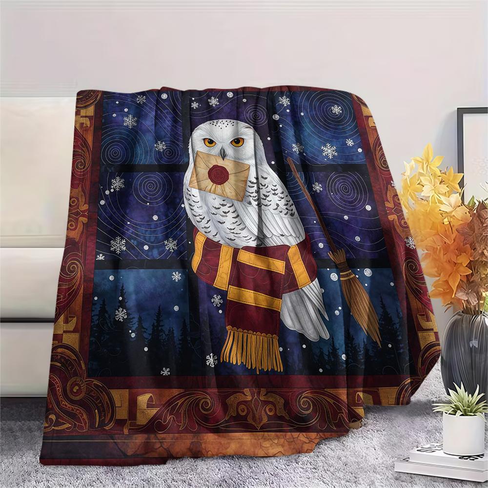 1 Peça Manta de Flanela com Estampa de Desenho Animado, Alta Qualidade Confortável para Todas as Estações, Decoração de Casa, Calor e Conforto, Perfeita para Presente de Natal Aniversário