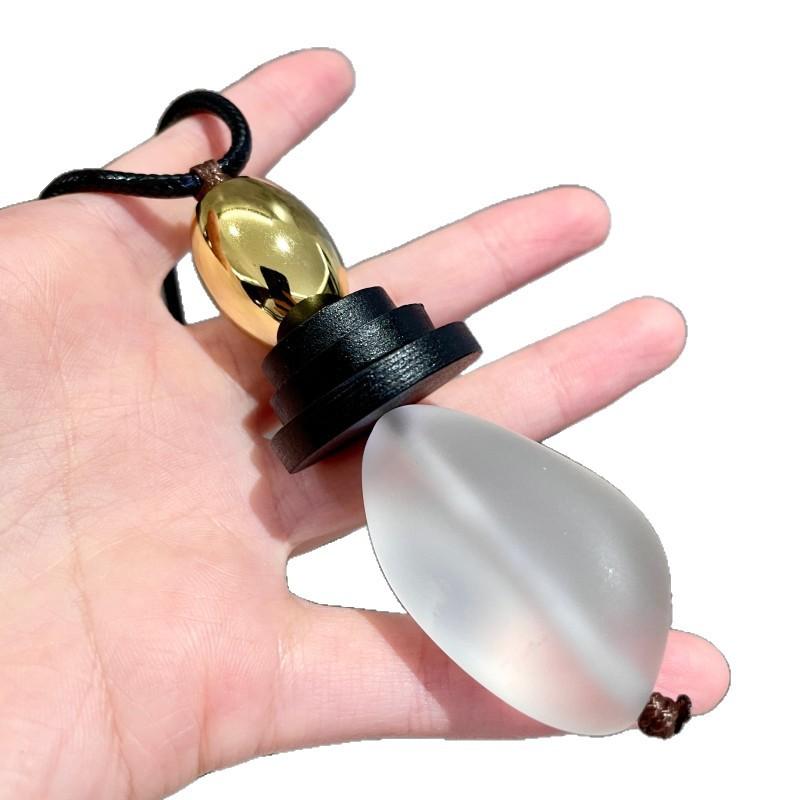 Statement Fashion Metallic Resin Wooden Long Pendant Necklace For Women Creative New Black Sweater Chain