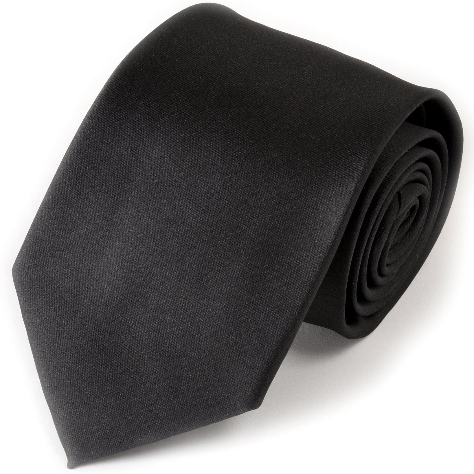 [Celeste Loto] Brand Necktie, Black Necktie, for Formal Occasions (FuneralsMemorial ServicesMourning)