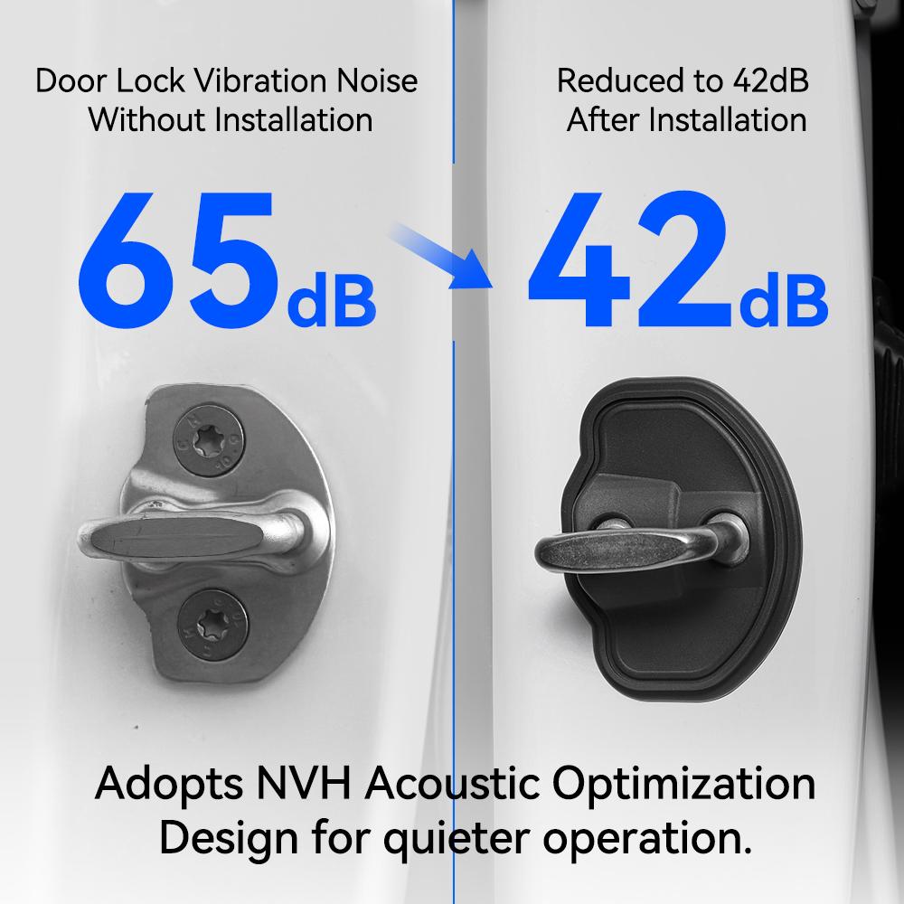 YZ For Tesla Model 3 Y YL Highland Juniper 2026 Easy to Assemble 4pcs Silicone Car Door Lock Covers Protective Case Accessories