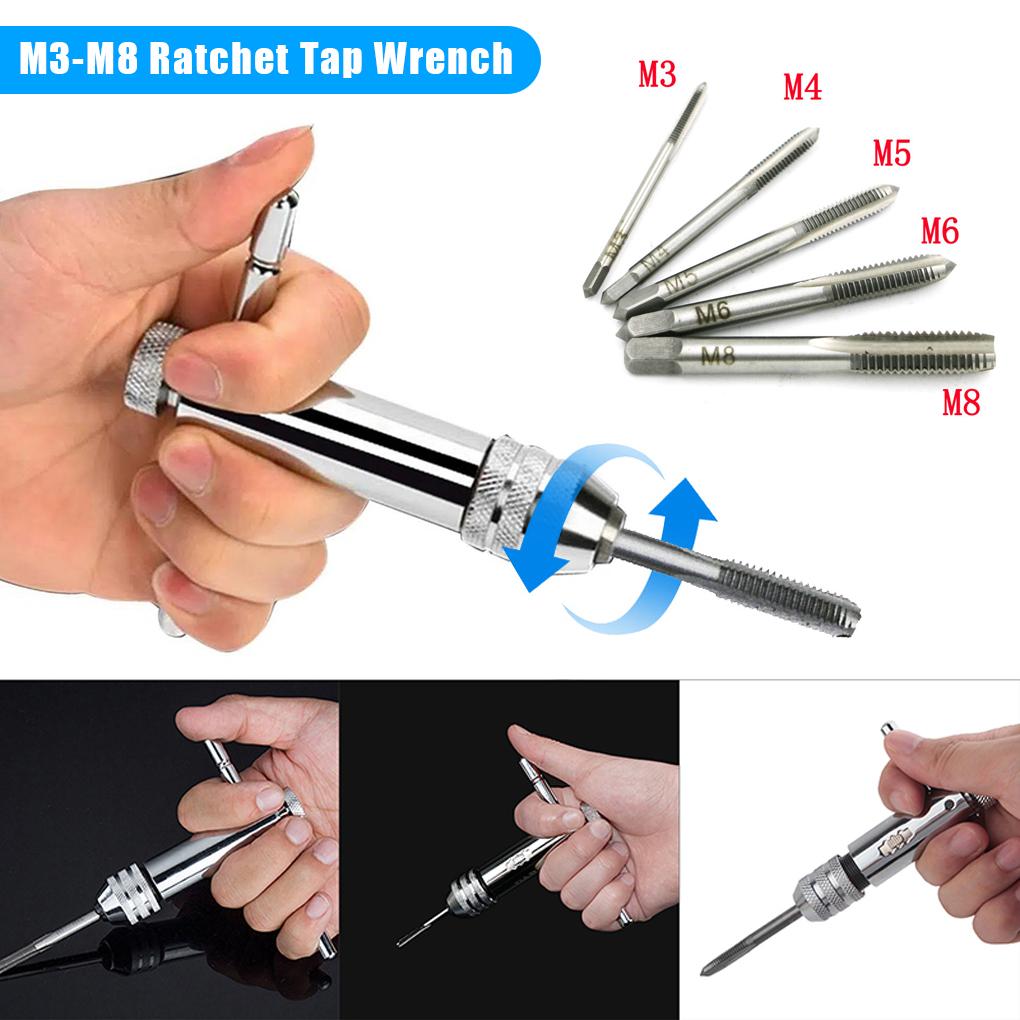 Stainless Steel Adjustable Ratchet Wrench Sturdy And Durable With Easy Positioning Forward And Reverse Wrench Tap Wrench