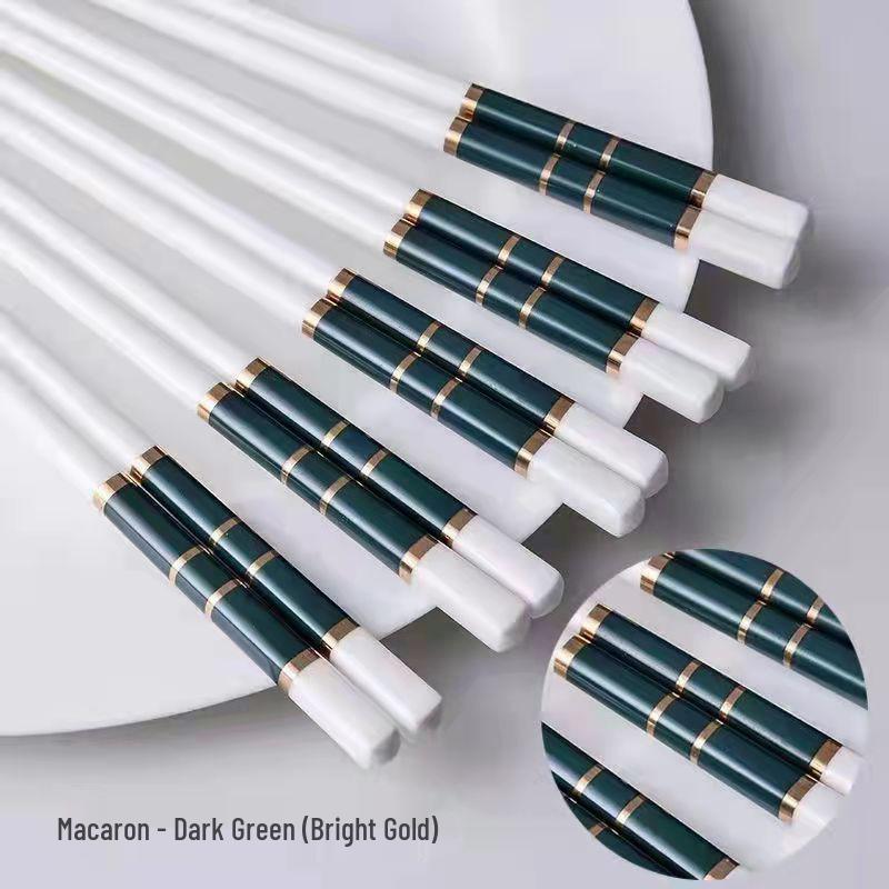 Jingdezhen Keramik Essstäbchen: Schimmelresistent, Rutschfest, Langlebig, Hitzebeständig, Leicht zu Reinigen, Verformungsbeständig, Umweltfreundlich für den Heimgebrauch