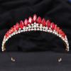 DIEZI Koreanisch Süß Niedlich 6 Farben AB Kristall Tiara Krone Für Damen Mädchen Hochzeit Elegant Luxuriös Prinzessin Party Haarschmuck Schmuck