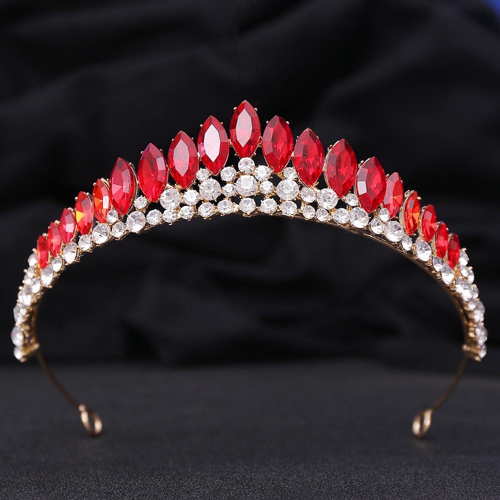 DIEZI Koreanisch Süß Niedlich 6 Farben AB Kristall Tiara Krone Für Damen Mädchen Hochzeit Elegant Luxuriös Prinzessin Party Haarschmuck Schmuck