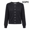 Medium Slit Button Crunch Cardigan Gq9kg013f
