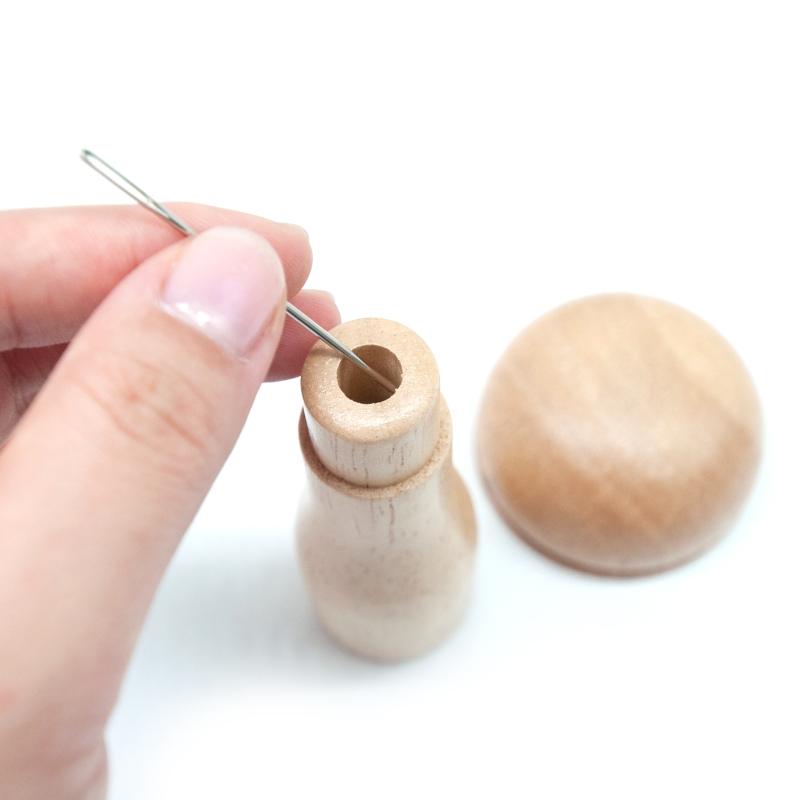 Darning Mushroom Wooden Sewing Tool Wood Darner Kit for Darning Needle Patch Holes In Clothes Pants Sweaters DIY Crafts