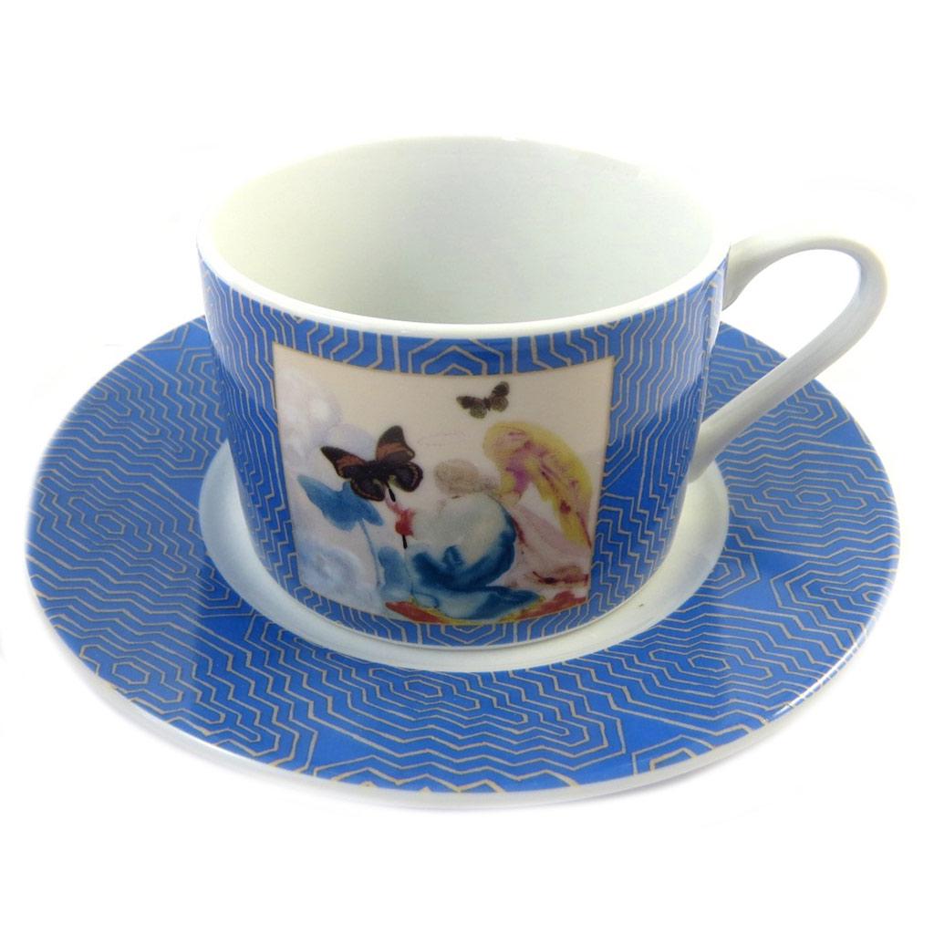 Les Trésors De Lily [P1122] - Tasse + soucoupe porcelaine 'Salvador Dali' Kneeling Woman