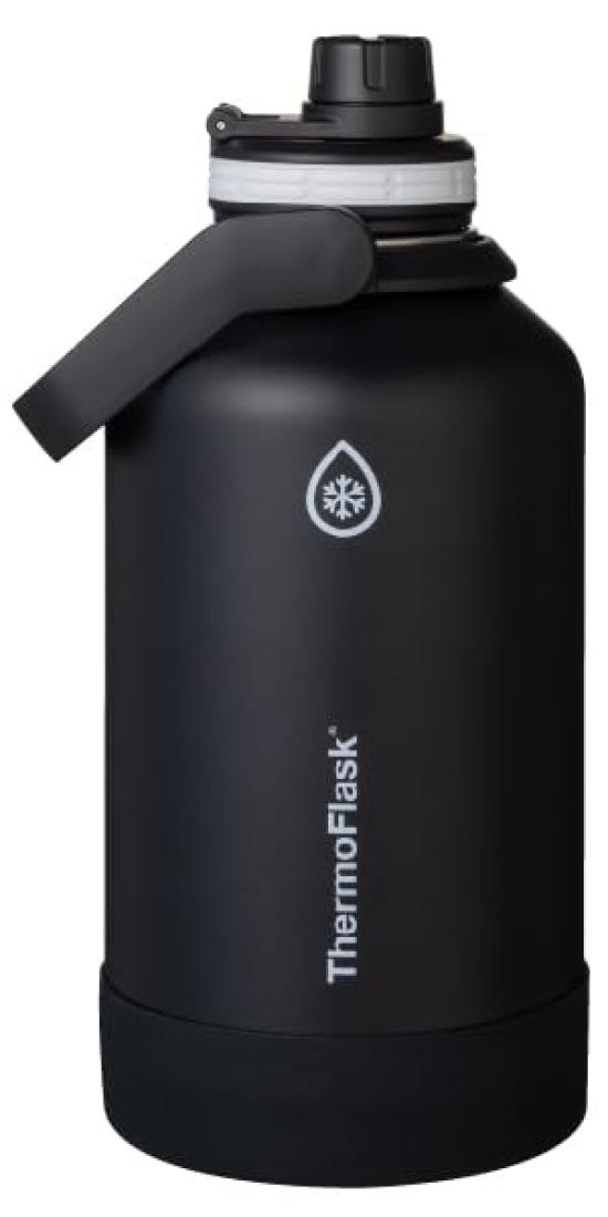 

TAKEYA 1.9L Black Thermo Flask, Insulated Stainless Steel Water Bottle, 1900ml, Direct Drinking