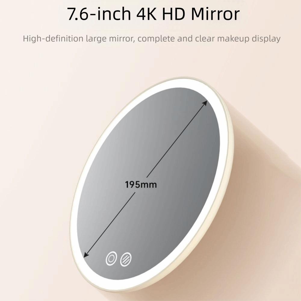 Tricolor Light Makeup Mirror with LED Light Removable Portable Cosmetic Mirror  Home