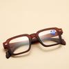Vintage Small Rectangle Anti Blue Light Women Reading Glasses Designer Fashion Man Clear Glasses Square Hyperopia +1.0 To +4.0