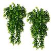 2pcs Hanging Plant Vines 80cm Artificial Hanging Plants Fake Hanging Plant Faux Eucalyptus Leaf Greenery Vine Outdoor Plants