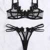 2pcs Set Sexy Lingerie for Women Underwear Panty Set Play See Through Lace Bodysuit Babydoll Sleepwear