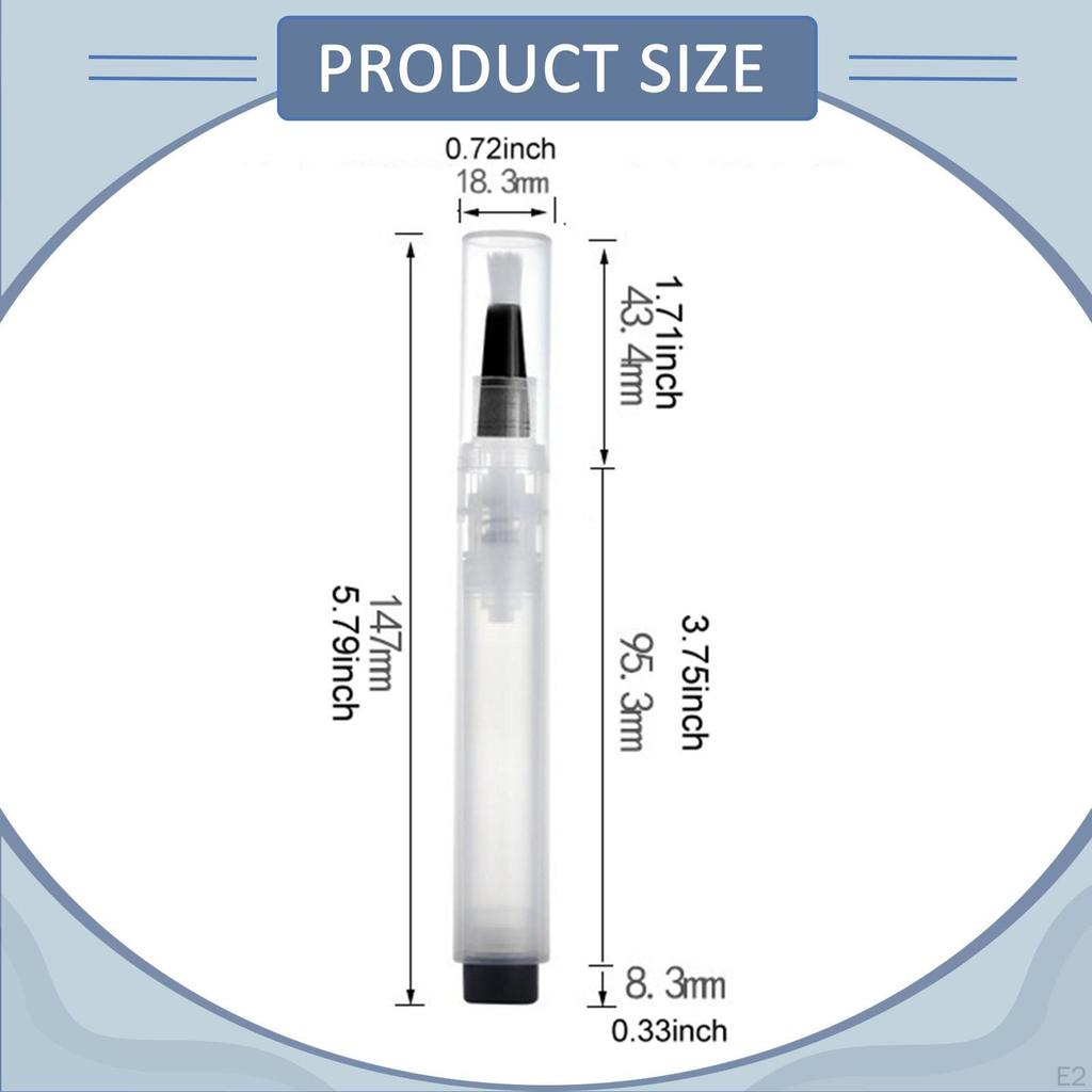 6 Ml Paint Pen, Multi-purpose, for Cuticles, Transparent, Brush Doors, Cabinets,