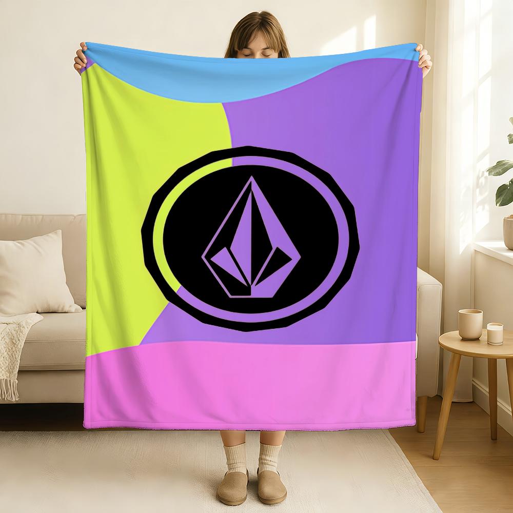 

Бренд V-Volcom логотип Одеяло Мягкое и приятное к коже Для дивана Кровати Дневного сна Покрывало Всесезонное Одеяло 30x40in