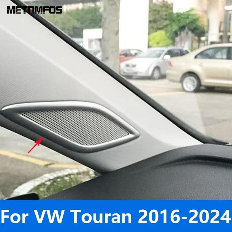 Front Window Interior A Pillar Sound Audio Loud Speaker Cover Trim For Volkswagen VW Touran 2016- 2024 Car Accessories