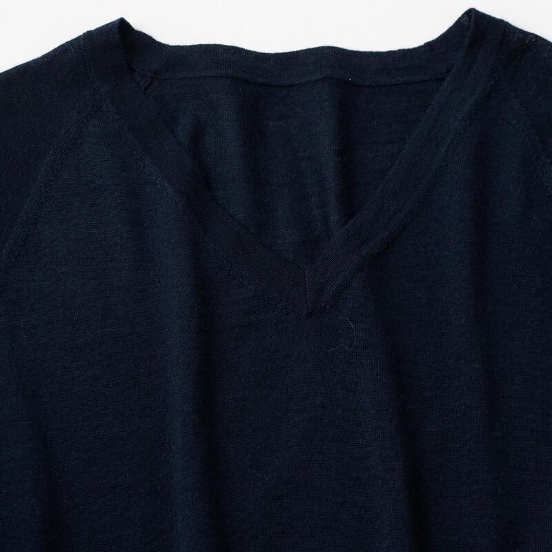 Men's 100% Merino Wool V-Neck Pullover