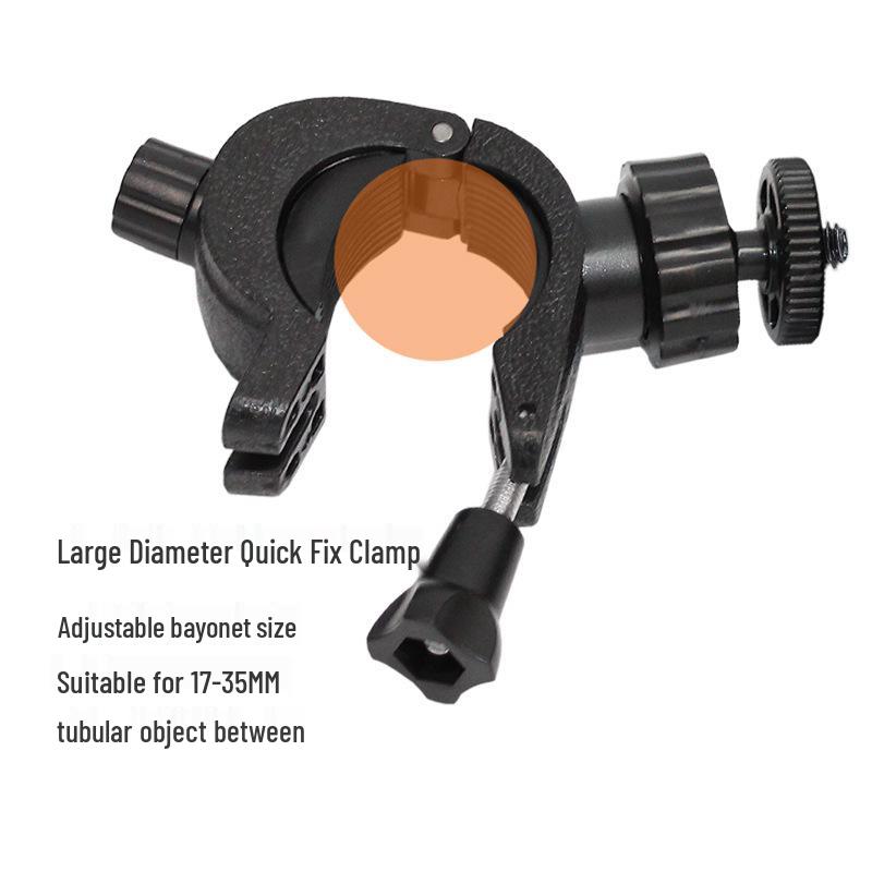 Adjustable Fixed Microphone & Camera Clip for Bicycles and Live Streaming