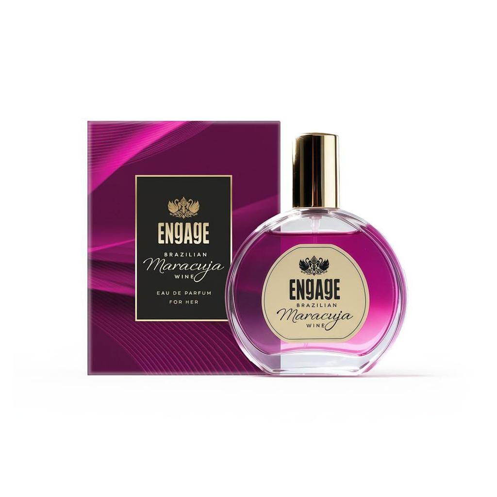 Engage Brazilian Maracuja Wine Eau De Parfum for Women 50ml, Long Lasting Perfume for Woman, Musk & Vanilla Fragrance Scents, Luxury Perfume for Woman