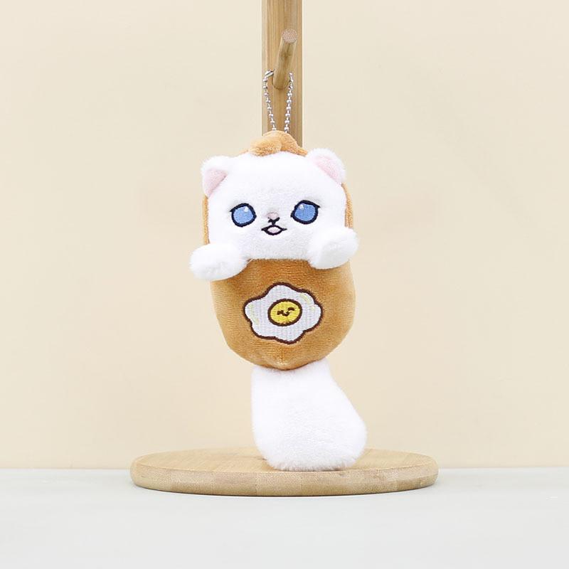 Squeaky Cat Shark Plush Keychain Stuffed Doll Toy Pendant Decoration Gift Kids