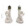 Outdoor Solar Lighting Statue Solar Lights Roman Colum Child Statue Solar Lamp