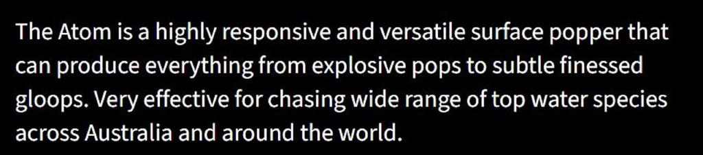 Malosi AT60P-NE Popper Micro Atom 60P Floating Lure Nuke (0696)