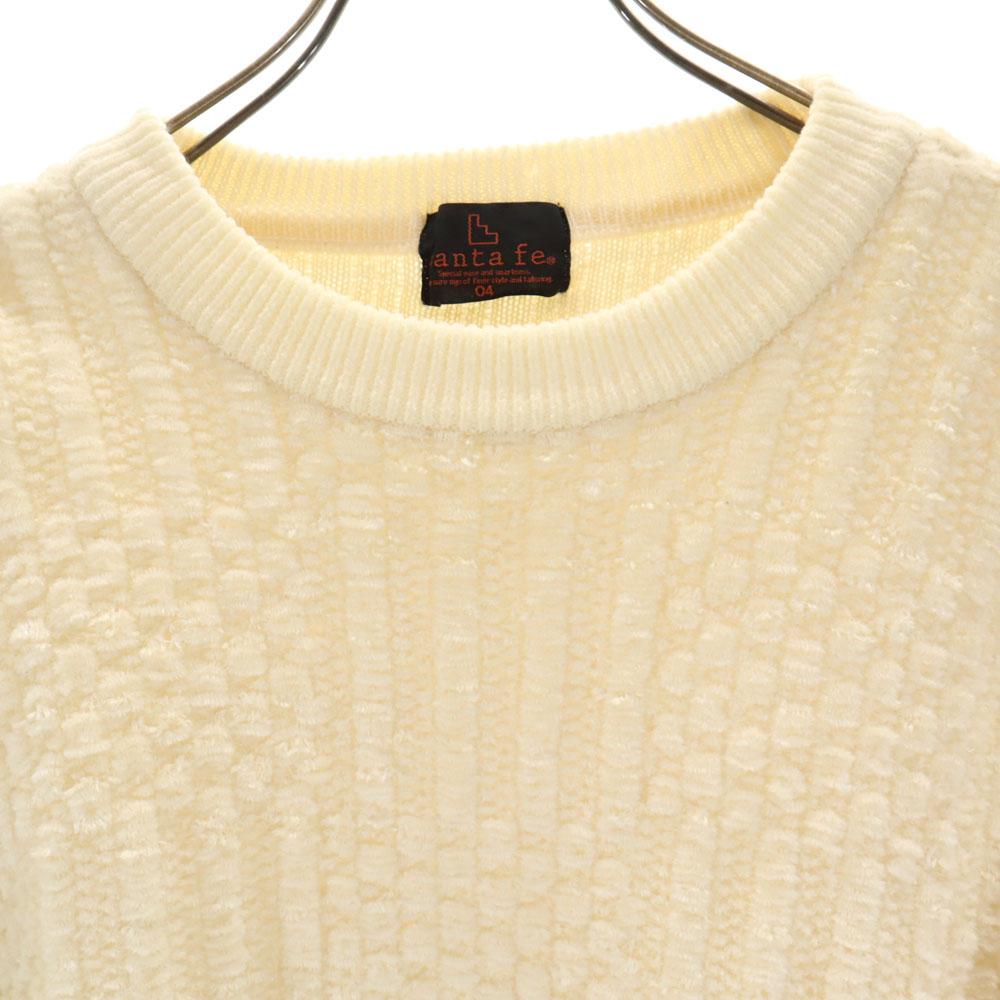 santa fe 90s Old Long sleeve sweater 4 Ivory knit Women Used